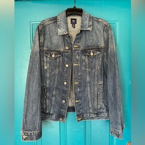 GAP Classic Blue Denim Jacket Size L